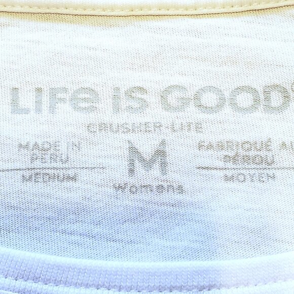 Life Is Good Crusher Lite Cotton Graphic T-shirt Tee Women's Sz M Shamrock Irish - Picture 4 of 7